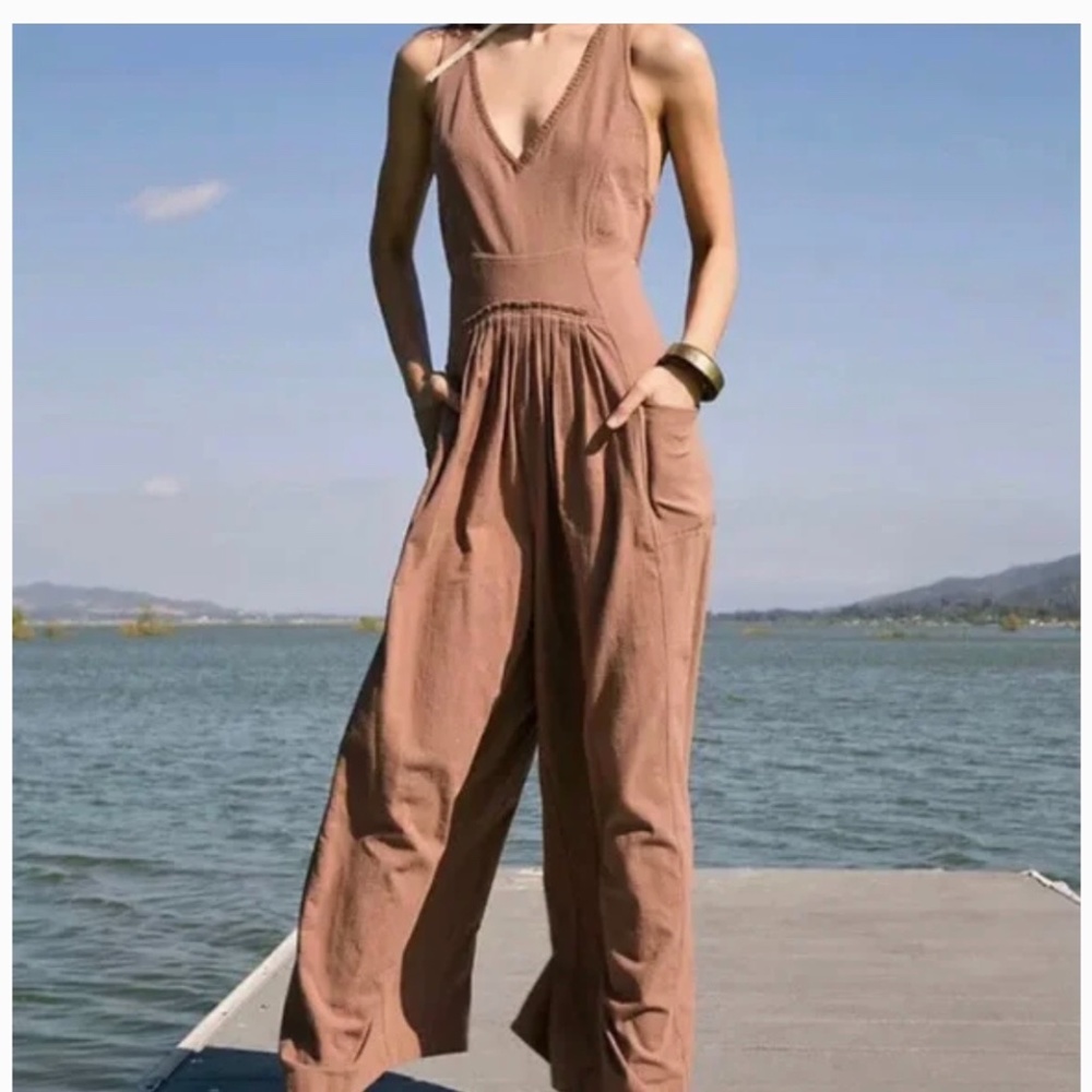 Free People Next Level Sleeveless Jumpsuit XS
